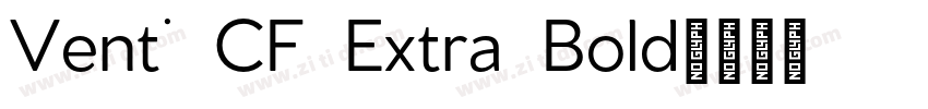 Venti CF Extra Bold字体转换